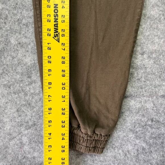 Aritzia TNA Joggers Womens 4 Green Smocked Pants Drawstrings Athleisure - Picture 5 of 16